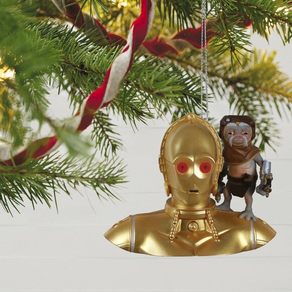 New! Star Wars C-3PO & Babu Frik Hallmark Keepsake Christmas Ornament 2021 - Picture 5 of 5